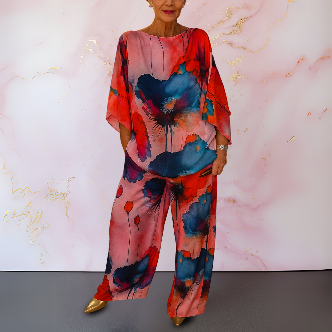 Elisabetta™ | Completo da donna in raso a due pezzi