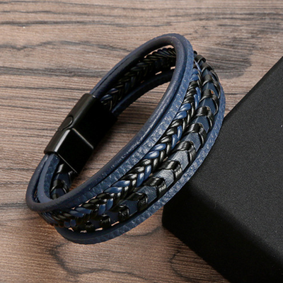 Ragnar – Bracciale Vichingo in Pelle Intrecciata