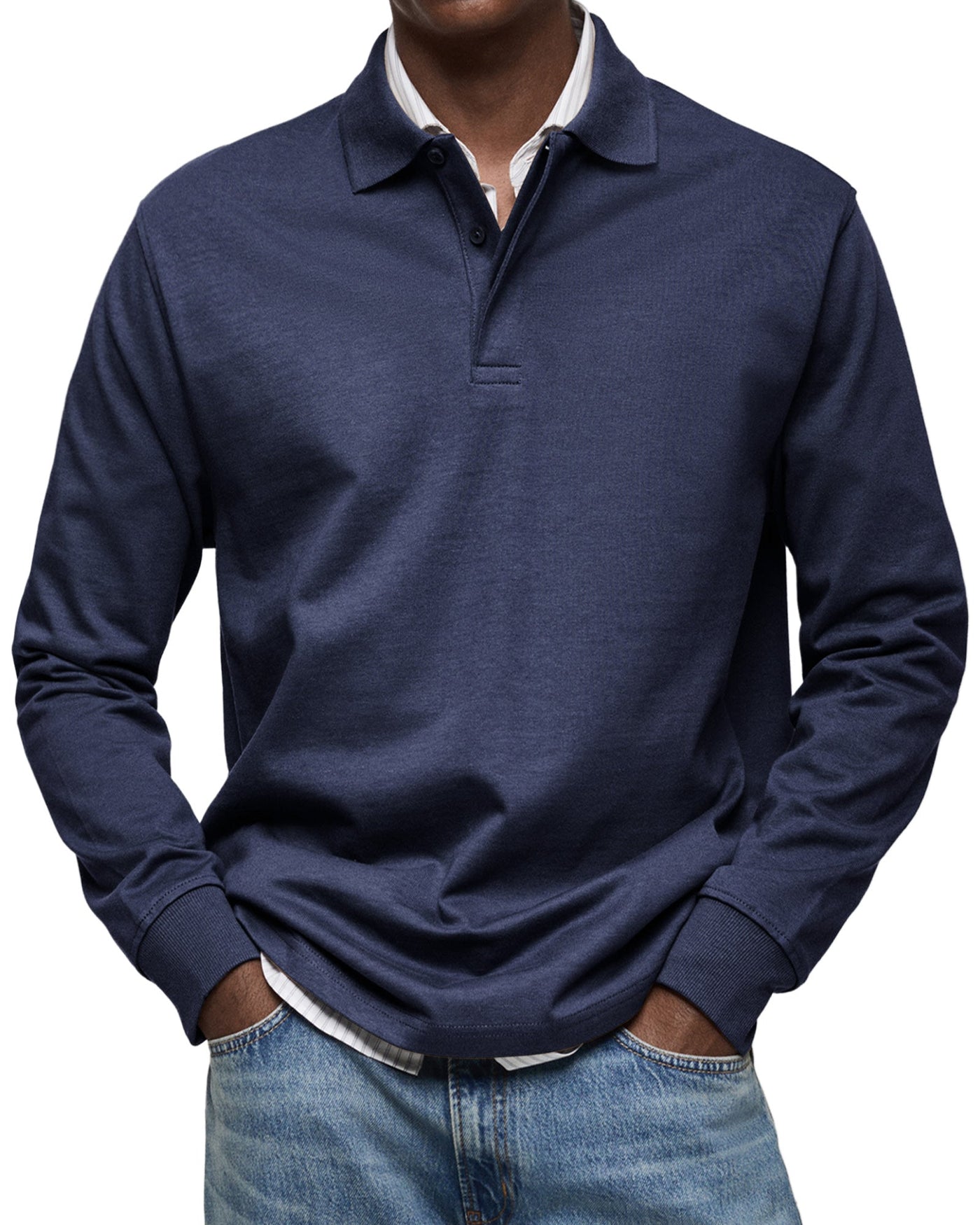 GIULIO | POLO DI LUSSO A MANICHE LUNGHE