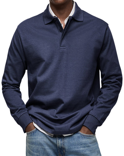 GIULIO | POLO DI LUSSO A MANICHE LUNGHE