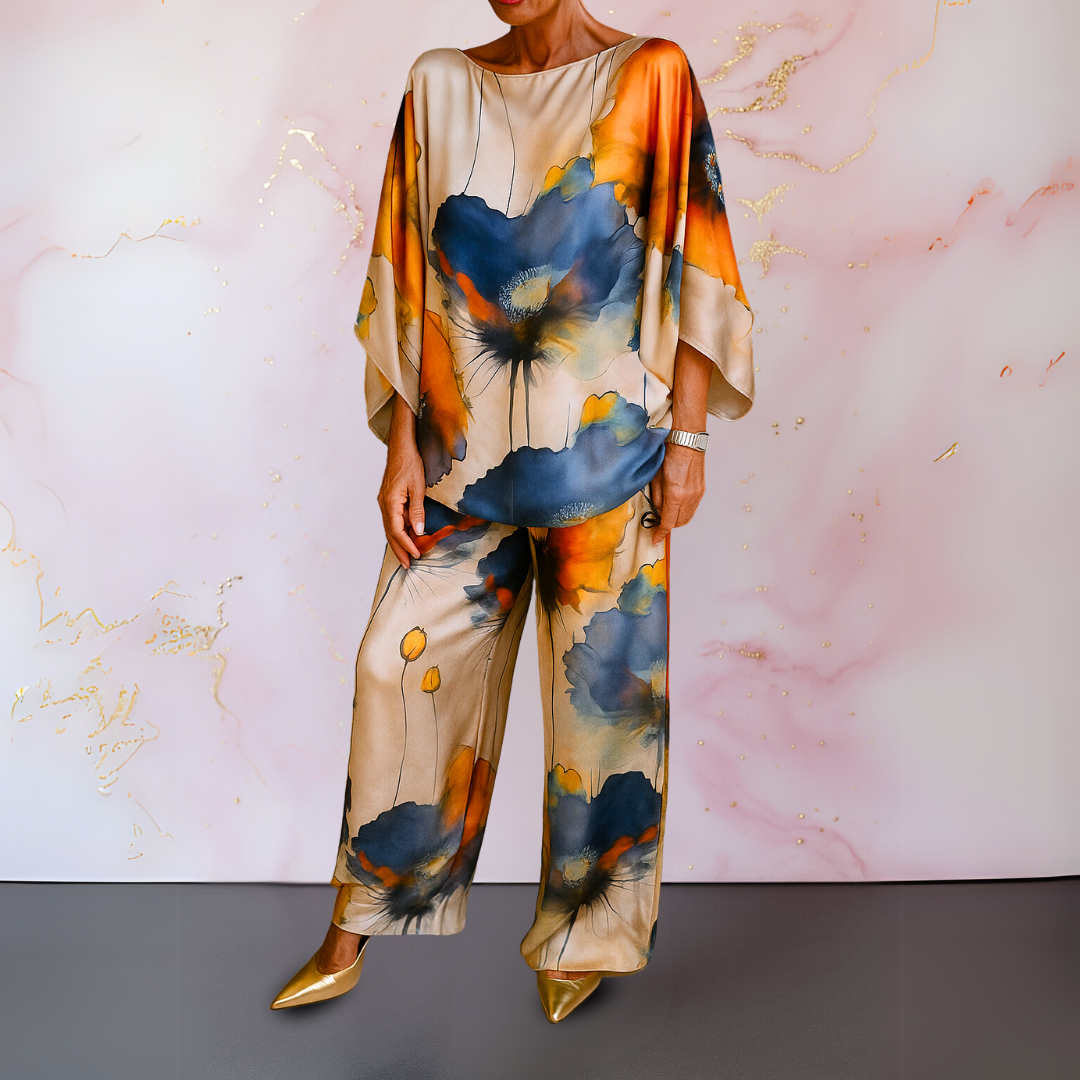 Elisabetta™ | Completo da donna in raso a due pezzi