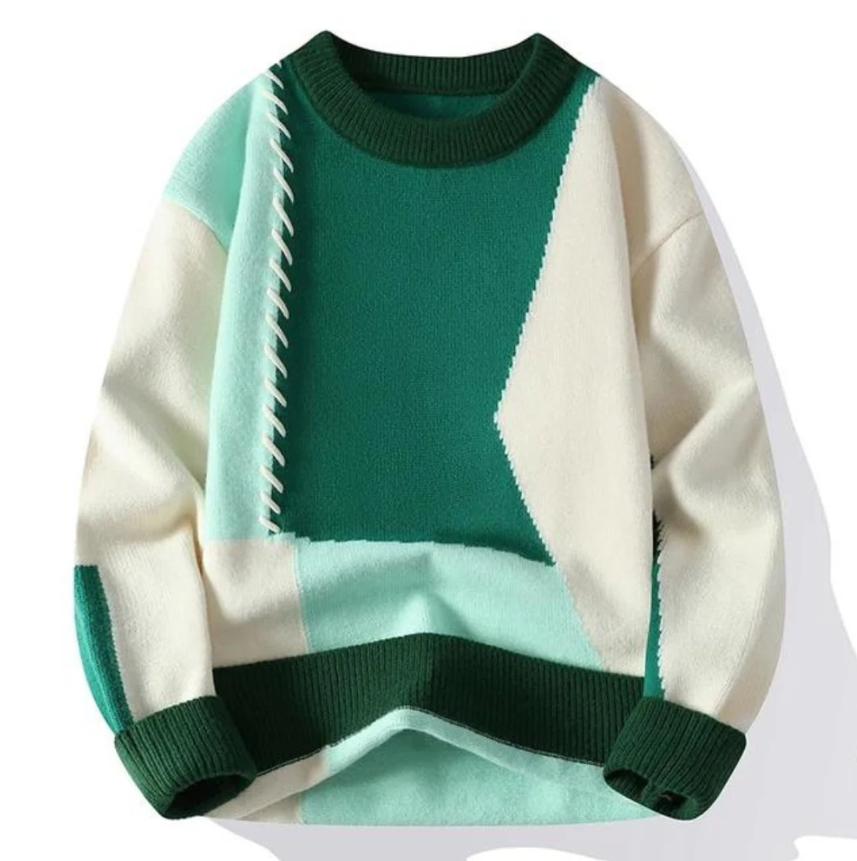 Fabio | Maglione fantasia patchwork