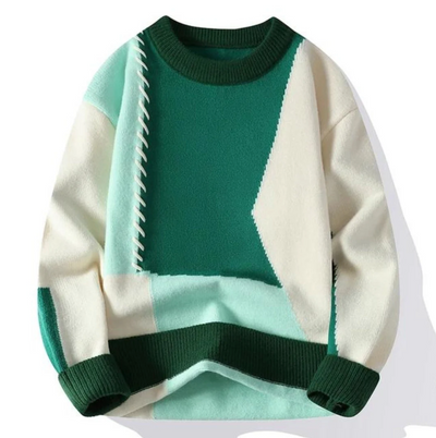 Fabio | Maglione fantasia patchwork