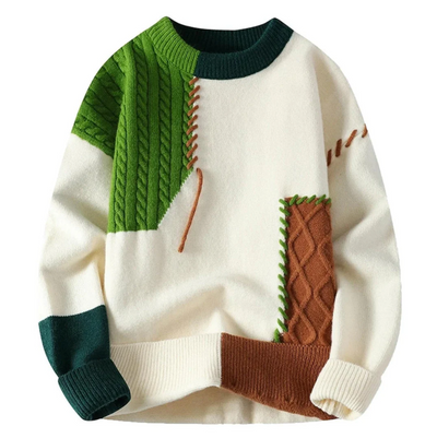 Fabio | Maglione fantasia patchwork