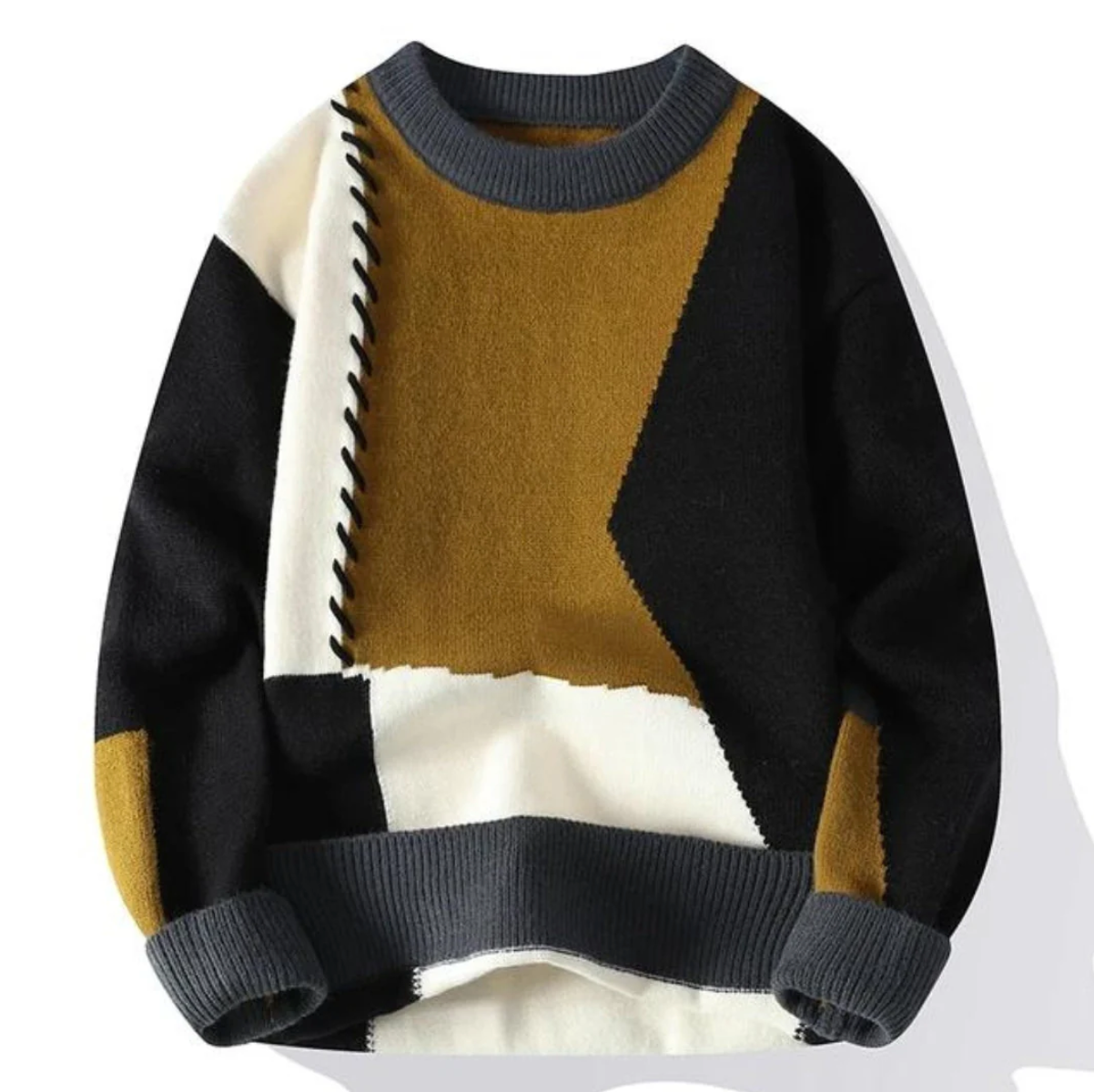 Fabio | Maglione fantasia patchwork