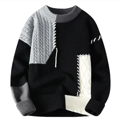 Fabio | Maglione fantasia patchwork