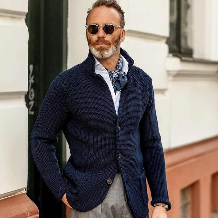 FEDERICO | CARDIGAN IN MAGLIA SENZA TEMPO
